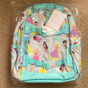 NEW WITH TAGS Pottery Barn Kids Mackenzie Aqua Disney Princess Large Backpack
